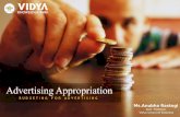 Advertising Budgeting: Appropriation & Allocation
