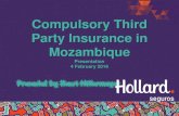 Compulsory motor third party liability in Mozambique