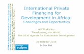 International Private Financing for Development in Africa
