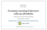 Creating learning coherence with an eportfolio