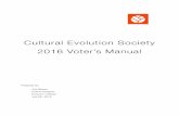 Cultural Evolution Society 2016 Voter's Manual