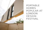Portable homes popular at London Design Festival