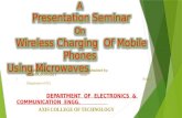Wireless charging mobile using microwave