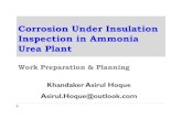Corrosion Under Insulation Inspection In Ammonia Urea Plant
