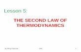 THE SECOND LAW OF THERMODYNAMICS For Mechanical and Industrial Engineerig