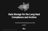 Data Storage for the Long Haul: Compliance and Archive