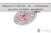 Annex A control 16 - IS incident management - by Software development company in india