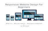 Responsive website design for beginners