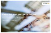 Presentation of Vattenfall's full year 2015 results