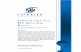 Sophic Capital Virtual Reality Report #3