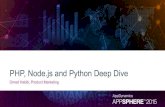 AppSphere 15 - PHP, Node.js and Python Deep Dive