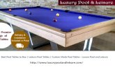 Best Pool Tables to Buy | Leisure Pool Tables | Custom Made Pool Tables - Luxury Pool and Leisure