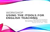 Workshop - USING THE ITOOLS FOR ENGLISH TEACHING