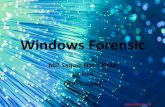 Windows forensic