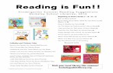 Summer Reading List: Kindergarten 2016