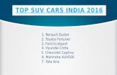 Find Top SUV Cars India 2016