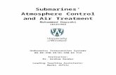 Submarines Atmosphere Control and Air Treatment