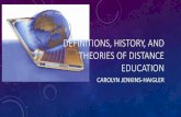 Definitions, Historry, and Theories of Distance Education