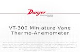 Model VT-300 Miniature Vane Thermo-Anemometer