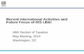 Recent International Activities and Future Focus of IRS LB&I