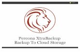 Percona XtraBackup Backup to Cloud Storage (Swift)