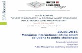 Managing international cities: smart solutions to public challenges