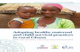 Adopting healthy maternal and child survival practices in rural Ghana