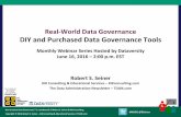 RWDG Webinar: DIY and Purchased Data Governance Tools