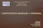 Coeficientes Pearson y Sperman