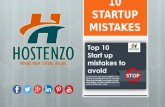 Don’t Make These 10 Startup Mistakes - Hostenzo.com