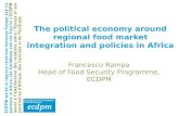 The political economy around regional food marketintegration and policies in Africa