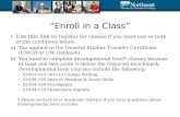 Enroll in a class