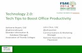 Tech Tips to Boost Office Productivity