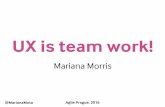 Agile Prague 2016 - UX is team work