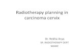 Radiotherapy planning in carcinoma cervix dr rekha