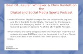 Episode 73 of the DSMSports Podcast w/ Chris Burdett and Lauren Whitaker of the Jacksonville Jaguars