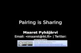 Pairing is Sharing