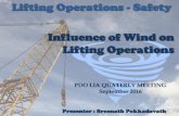 INFLUENCE OF WIND ON LIFTING OPERATIONS