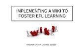 Implementing a wiki to foster efl learning