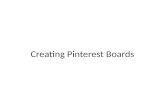 Creating pinterest boards