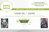 "How To..." Guide - ZeroWasteRecycling.co.uk - Responsible Printer Cartridge Recycling