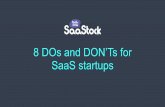 8 DOs and DON'Ts for SaaS Startups - Christoph Janz, Managing Partner, Point Nine Capital & Nick Franklin, CEO of Chartmogul