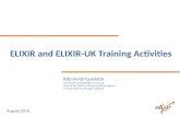 ELIXIR and ELIXIR-UK training activities