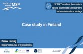 Case Study in Finland at the workshop The role of the maritime spatial planning to safeguard the underwater cultural heritage at the 2nd Baltic Maritime Spatial Planning Forum