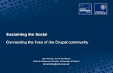Sustaining the social: Connecting the lives of Drupal community