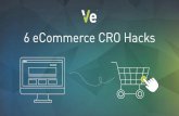 6 eCommerce CRO Hacks That Work