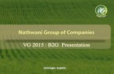 Nathwani Group Vibrant Gujarat - 2015 : Presentation