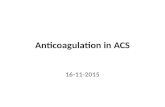 Acs anticoagulation