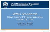 WMO Standards Status