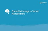 PowerShell usage in Server Management